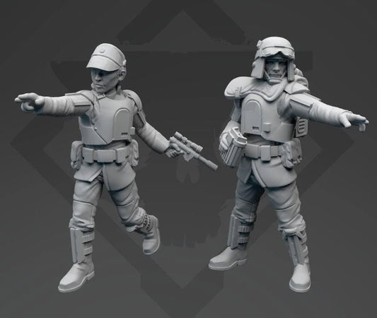 Authority Field Infantry Commander Miniature - SW Legion Compatible (38 - 40mm tall) Resin 3D Print - Skullforge Studios - Gootzy Gaming