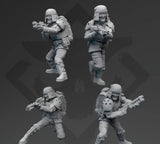 Authority Field Infantry Specialists - 4 Mini Bundle - SW Legion Compatible (38-40mm tall) Resin 3D Print - Skullforge Studios - Gootzy Gaming