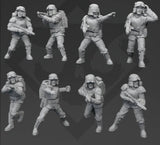 Authority Field Infantry Squad - 8 miniatures - SW Legion Compatible (38-40mm tall) Resin 3D Print - Skullforge Studios - Gootzy Gaming