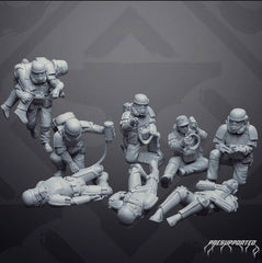 Authority Field Medics with Bacta Gear - SW Legion Compatible Miniature (38-40mm tall) High Quality 8k Resin 3D Print - Skullforge Studios - Gootzy Gaming