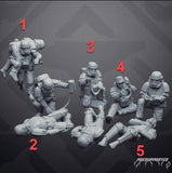 Authority Field Medics with Bacta Gear - SW Legion Compatible Miniature (38-40mm tall) High Quality 8k Resin 3D Print - Skullforge Studios - Gootzy Gaming