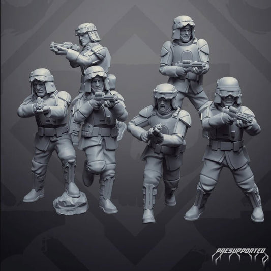 Authority Field Trooper Squad 2 - SW Legion Compatible Miniature (38-40mm tall) High Quality 8k Resin 3D Print - Skullforge Studios - Gootzy Gaming