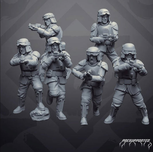 Authority Field Trooper Squad 2 - SW Legion Compatible Miniature (38 - 40mm tall) High Quality 8k Resin 3D Print - Skullforge Studios - Gootzy Gaming