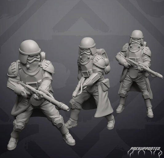 Authority Flamer Trooper - Single Miniature - SW Legion Compatible (38 - 40mm tall) Resin 3D Print - Skullforge Studios - Gootzy Gaming