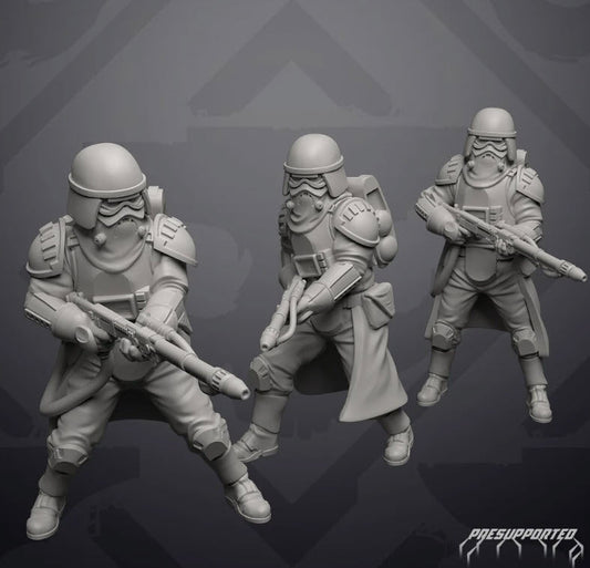 Authority Flamer Trooper - Single Miniature - SW Legion Compatible (38-40mm tall) Resin 3D Print - Skullforge Studios - Gootzy Gaming