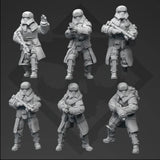 Authority Frontier Leather Coat Squad - 6 Mini Bundle - SW Legion Compatible (38-40mm tall) Resin 3D Print - Skullforge Studios - Gootzy Gaming