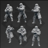 Authority Frontier Thick Coat W/ Fur Squad - 6 Mini Bundle - SW Legion Compatible (38-40mm tall) Resin 3D Print - Skullforge Studios - Gootzy Gaming