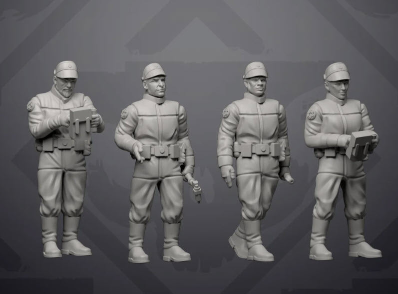 Authority Hangar Crew Miniature - SW Legion Compatible (38 - 40mm tall) Resin 3D Print - Skullforge Studios - Gootzy Gaming