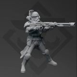 Authority Hazard Field Sniper - SW Legion Compatible (38-40mm tall) Resin 3D Print - Skullforge Studios - Gootzy Gaming