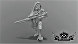 Authority Hooded Sniper "Misty" Miniature - SW Legion Compatible (38-40mm tall) Multi-Piece Resin 3D Print - Black Remnant - Gootzy Gaming