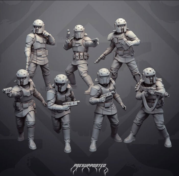 Authority ISB Bureau Field Agents - SW Legion Compatible Miniature (38 - 40mm tall) High Quality 8k Resin 3D Print - Skullforge Studios - Gootzy Gaming
