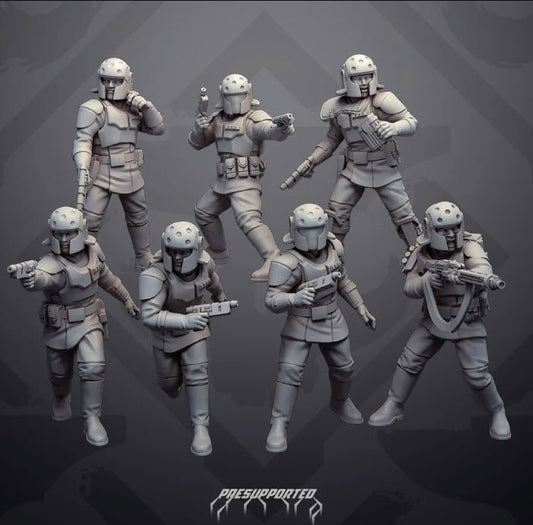 Authority ISB Bureau Field Agents - SW Legion Compatible Miniature (38 - 40mm tall) High Quality 8k Resin 3D Print - Skullforge Studios - Gootzy Gaming