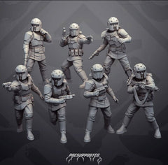 Authority ISB Bureau Field Agents - SW Legion Compatible Miniature (38 - 40mm tall) High Quality 8k Resin 3D Print - Skullforge Studios - Gootzy Gaming
