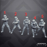Authority Mortar Trooper Squad - SW Legion Compatible Miniature (38-40mm tall) High Quality 8k Resin 3D Print - Skullforge Studios - Gootzy Gaming