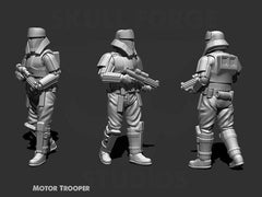 Authority Motor Trooper Miniature - SW Legion Compatible (38-40mm tall) Resin 3D Print - Skullforge Studios - Gootzy Gaming