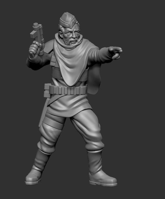 Authority Naval Officer Miniature - SW Legion Compatible (38 - 40mm tall) Resin 3D Print - Skullforge Studios - Gootzy Gaming