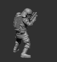 Authority Naval Trooper Squad - 5 Mini Bundle - SW Legion Compatible (38 - 40mm tall) Resin 3D Print - Skullforge Studios - Gootzy Gaming