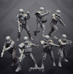 Authority Necro Squad Set 2 - SW Legion Compatible Miniature (38-40mm tall) High Quality 8k Resin 3D Print - Skullforge Studios - Gootzy Gaming