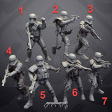 Authority Necro Squad Set 2 - SW Legion Compatible Miniature (38-40mm tall) High Quality 8k Resin 3D Print - Skullforge Studios - Gootzy Gaming