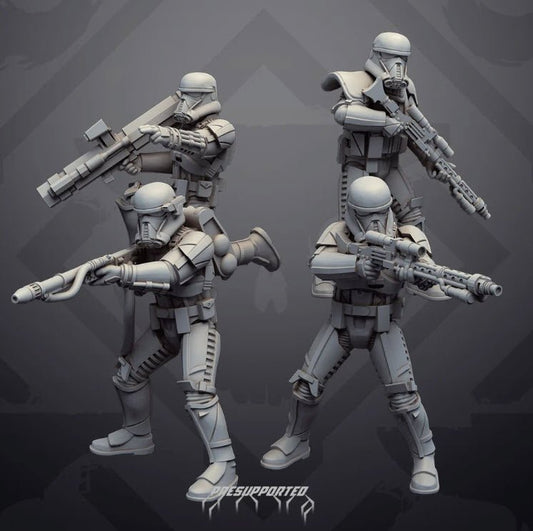 Authority Necro Troopers Heavy Weapons - SW Legion Compatible Miniature (38 - 40mm tall) High Quality 8k Resin 3D Print - Skullforge Studios - Gootzy Gaming