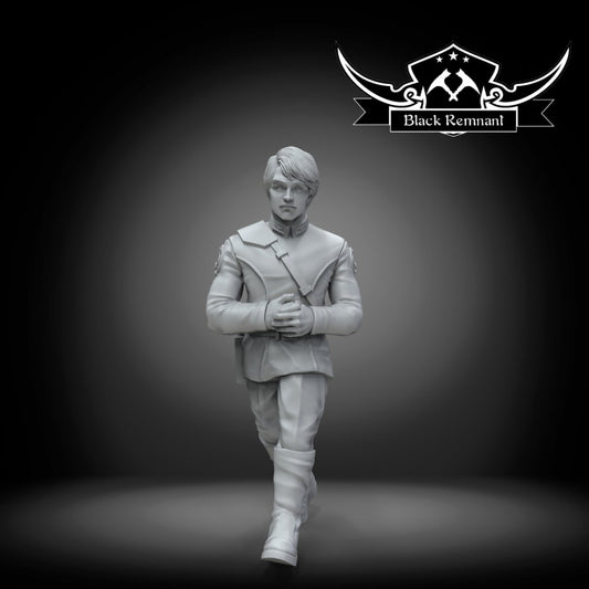 Authority Officer Eli - Single Miniature - SW Legion Compatible (38-40mm tall) Resin 3D Print - Black Remnant - Gootzy Gaming