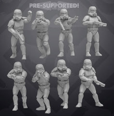 Authority Phase 1 Convert Troopers - 8 Miniature All In Bundle - SW Legion Compatible (38 - 40mm tall) Resin 3D Print - Skullforge Studios - Gootzy Gaming