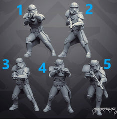 Authority Phase II Exterminator Troopers - Single Miniature - SW Legion Compatible (38 - 40mm tall) Resin 3D Print - Skullforge Studios - Gootzy Gaming