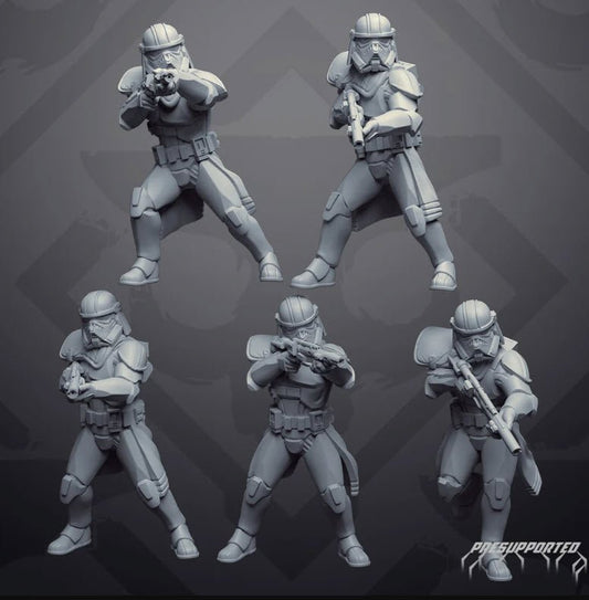 Authority Phase II Exterminator Troopers - Single Miniature - SW Legion Compatible (38-40mm tall) Resin 3D Print - Skullforge Studios - Gootzy Gaming