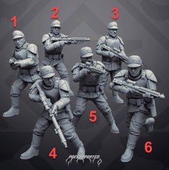 Authority Prison Guard Troopers - SW Legion Compatible Miniature (38 - 40mm tall) High Quality 8k Resin 3D Print - Skullforge Studios - Gootzy Gaming
