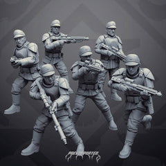 Authority Prison Guard Troopers - SW Legion Compatible Miniature (38 - 40mm tall) High Quality 8k Resin 3D Print - Skullforge Studios - Gootzy Gaming