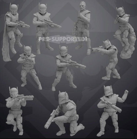 Authority Rangers - 11 Miniature All In Bundle - SW Legion Compatible (38 - 40mm tall) Resin 3D Print - Skullforge Studios - Gootzy Gaming
