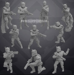 Authority Rangers - 11 Miniature All In Bundle - SW Legion Compatible (38 - 40mm tall) Resin 3D Print - Skullforge Studios - Gootzy Gaming