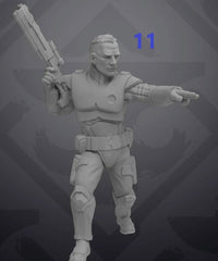 Authority Rangers - Single Miniature - SW Legion Compatible (38 - 40mm tall) Resin 3D Print - Skullforge Studios - Gootzy Gaming