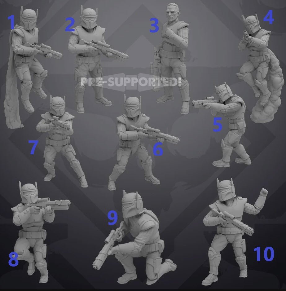 Authority Rangers - Single Miniature - SW Legion Compatible (38 - 40mm tall) Resin 3D Print - Skullforge Studios - Gootzy Gaming
