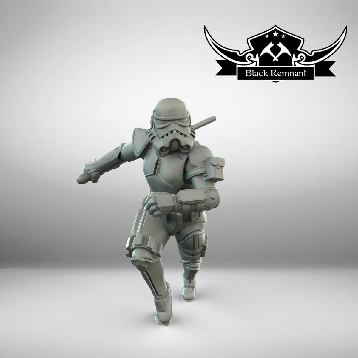 Authority Recon Leader Trooper Kreel - SW Legion Compatible Miniature (38-40mm tall) High Quality 8k Resin 3D Print - Black Remnant - Gootzy Gaming