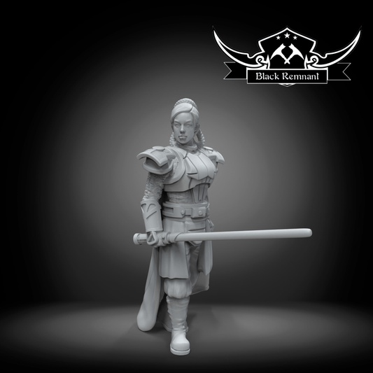 Authority Red Knight Dare - SW Legion Compatible Miniature (38-40mm tall) High Quality 8k Resin 3D Print - Black Remnant - Gootzy Gaming