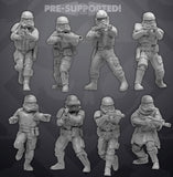 Authority Remnant Troopers Set 1 - 8 Miniature All In Bundle- SW Legion Compatible (38-40mm tall) Resin 3D Print - Skullforge Studios - Gootzy Gaming