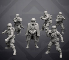 Authority Remnant Troopers Set 5 - 6 Miniature All In Bundle - SW Legion Compatible (38 - 40mm tall) Resin 3D Print - Skullforge Studios - Gootzy Gaming