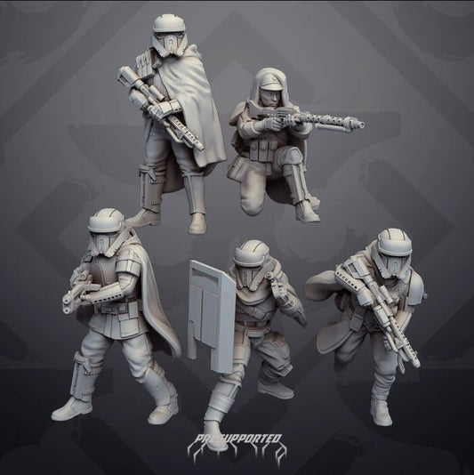 Authority Remnants Set 6 Cloaked Shores - SW Legion Compatible Miniature (38-40mm tall) High Quality 8k Resin 3D Print - Skullforge Studios - Gootzy Gaming