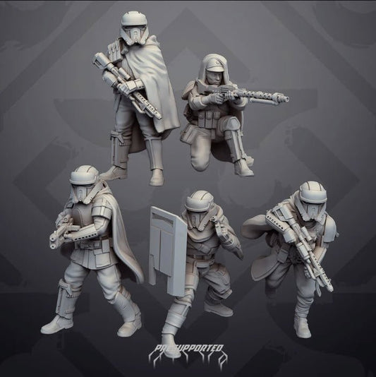 Authority Remnants Set 6 Cloaked Shores - SW Legion Compatible Miniature (38 - 40mm tall) High Quality 8k Resin 3D Print - Skullforge Studios - Gootzy Gaming