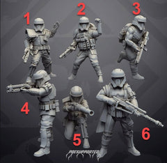 Authority Remnants Set 7 Standard Shores - SW Legion Compatible Miniature (38 - 40mm tall) High Quality 8k Resin 3D Print - Skullforge Studios - Gootzy Gaming