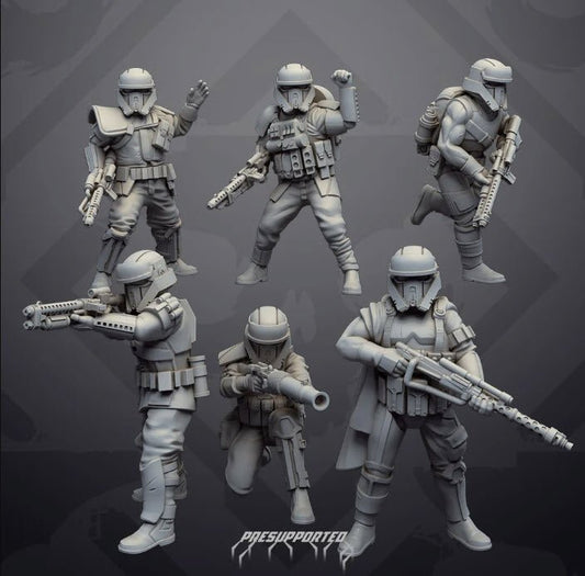 Authority Remnants Set 7 Standard Shores - SW Legion Compatible Miniature (38 - 40mm tall) High Quality 8k Resin 3D Print - Skullforge Studios - Gootzy Gaming