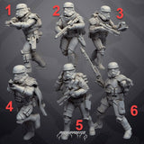Authority Remnants Set 8 Poncho Storms - SW Legion Compatible Miniature (38-40mm tall) High Quality 8k Resin 3D Print - Skullforge Studios - Gootzy Gaming