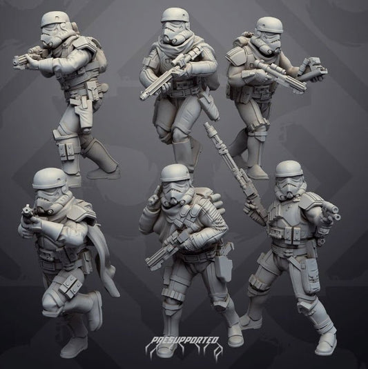 Authority Remnants Set 8 Poncho Storms - SW Legion Compatible Miniature (38 - 40mm tall) High Quality 8k Resin 3D Print - Skullforge Studios - Gootzy Gaming