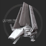 Authority Royal Shuttle - Large Resin Printed Model Kit - SW Legion Compatible Resin 3D Print - Dark Fire Designs - Gootzy Gaming
