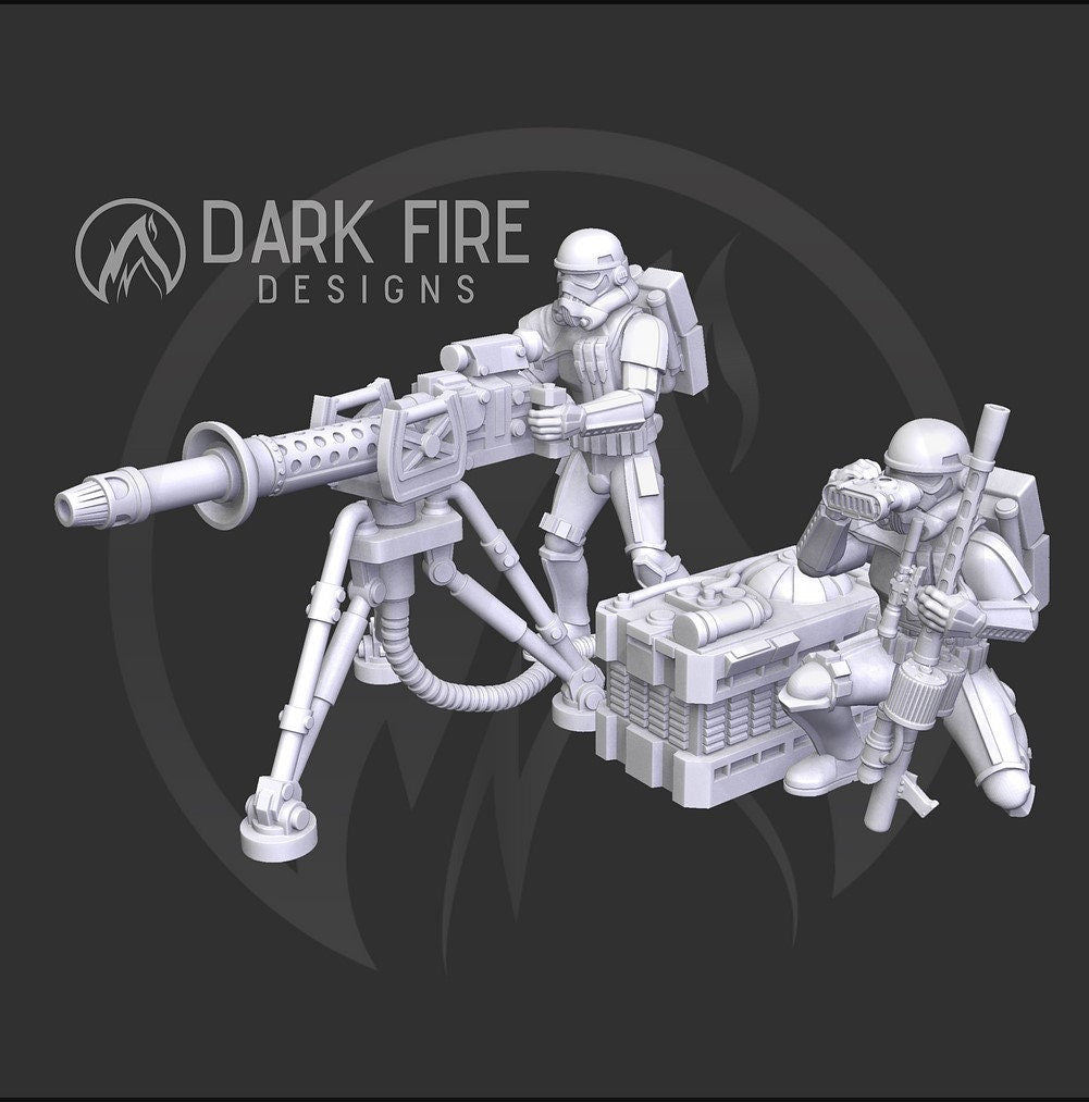 Authority Sandy Repeater Team - SW Legion Compatible (38-40mm tall) Multi-Piece Resin 3D Print - Dark Fire Designs - Gootzy Gaming