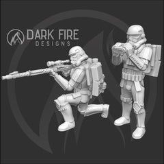 Authority Sandy Sniper Team - Single Mini or Bundle - SW Legion Compatible (38 - 40mm tall) Multi - Piece Resin 3D Print - Dark Fire Designs - Gootzy Gaming