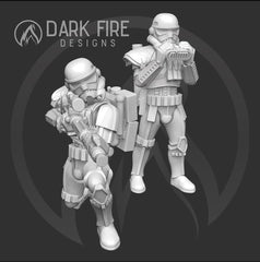 Authority Sandy Sniper Team - Single Mini or Bundle - SW Legion Compatible (38-40mm tall) Multi-Piece Resin 3D Print - Dark Fire Designs - Gootzy Gaming