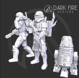 Authority Sandy Specialist Team - SW Legion Compatible (38-40mm tall) Multi-Piece Resin 3D Print - Dark Fire Designs - Gootzy Gaming