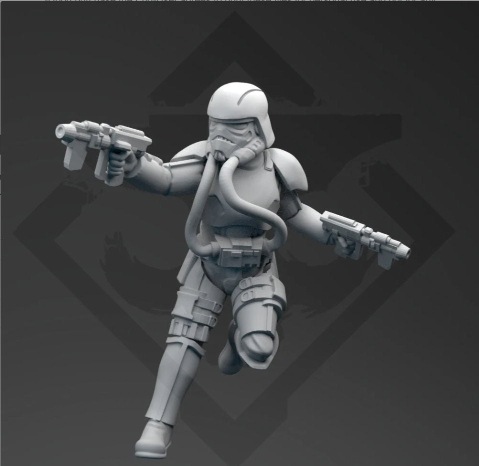 Authority SCAR Engineer - SW Legion Compatible (38 - 40mm tall) Resin 3D Print - Skullforge Studios - Gootzy Gaming